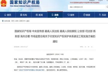 九部門印發(fā)方案，涉及專利申請(qǐng)、惡意商標(biāo)注冊(cè)等行為