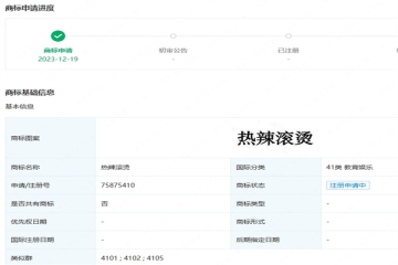 熱映電影《熱辣滾燙》已注冊多枚商標