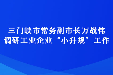 三門(mén)峽市常務(wù)副市長(zhǎng)萬(wàn)戰(zhàn)偉調(diào)研工業(yè)企業(yè)“小升規(guī)”工作
