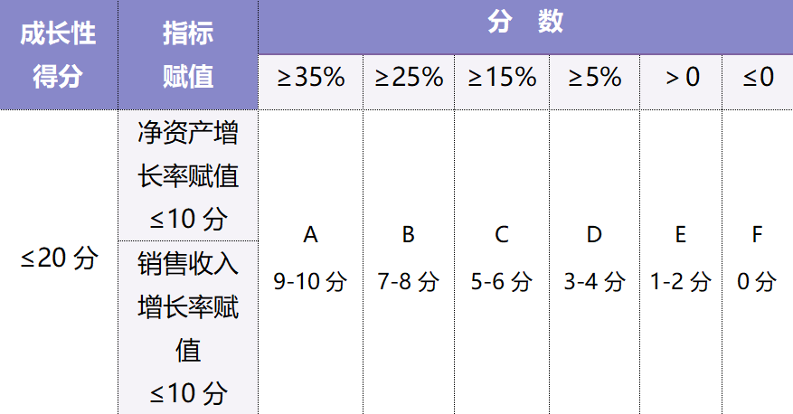企業(yè)成長性評分